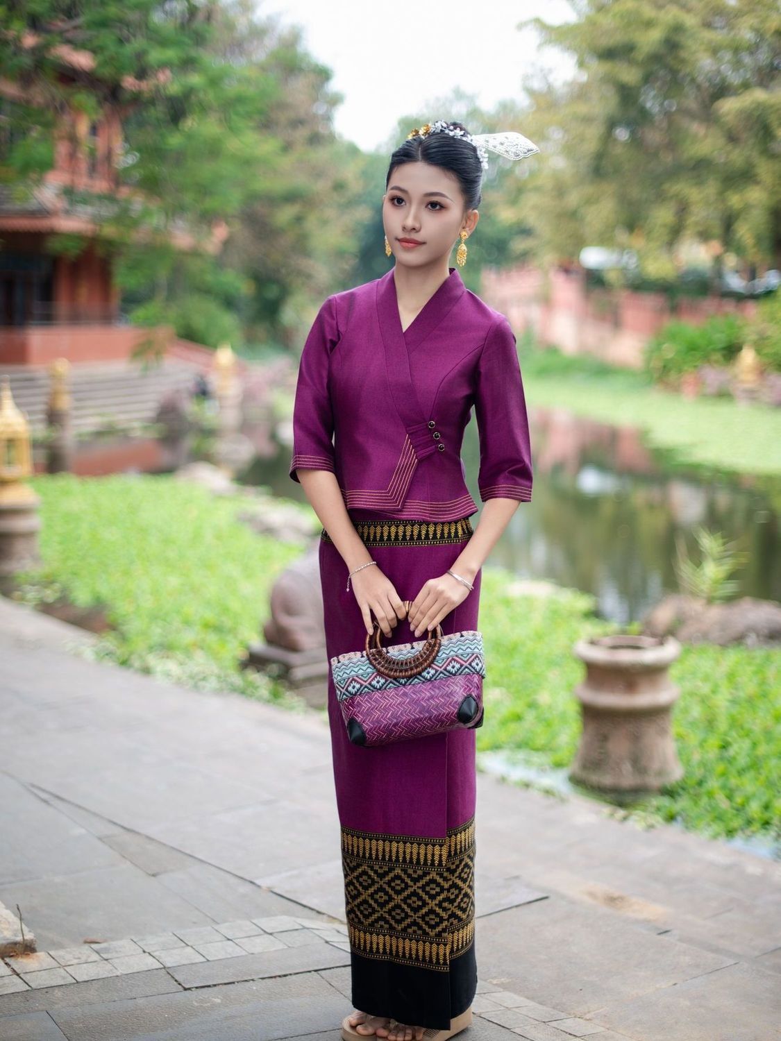 Batik Sarong Wrap - Длинная юбка Гья из Таиланда Мьянмы,