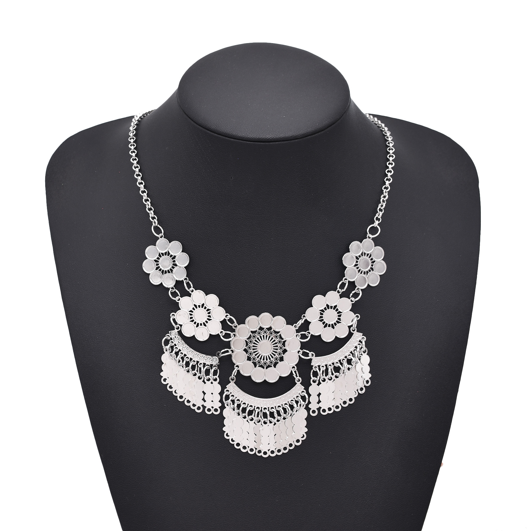 Ethnic Fashion In Dubai - Полые подвески с цветком и резьбой,