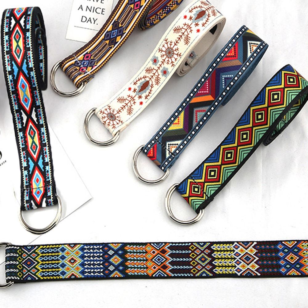 Men'S Ethnic Fashion Trends - Нейлоновый Плетеный холщовый ремень с двойной