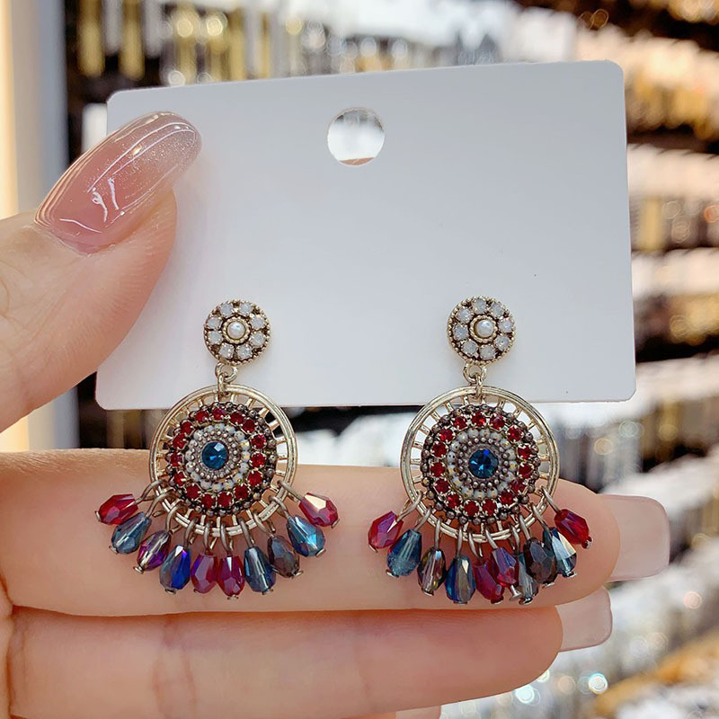 Ethnic Wear Fashion Designer - Винтажные серьги с бахромой в богемном