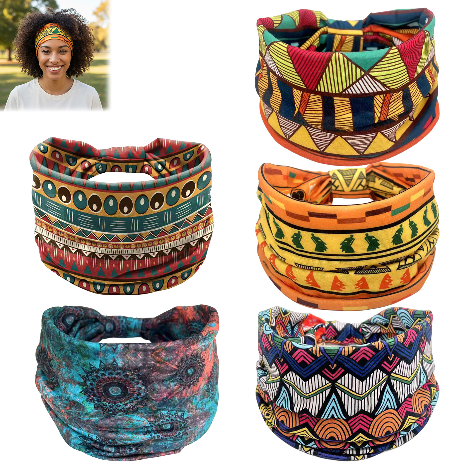 Ethnic Boho Fashion - Женская повязка на голову в стиле