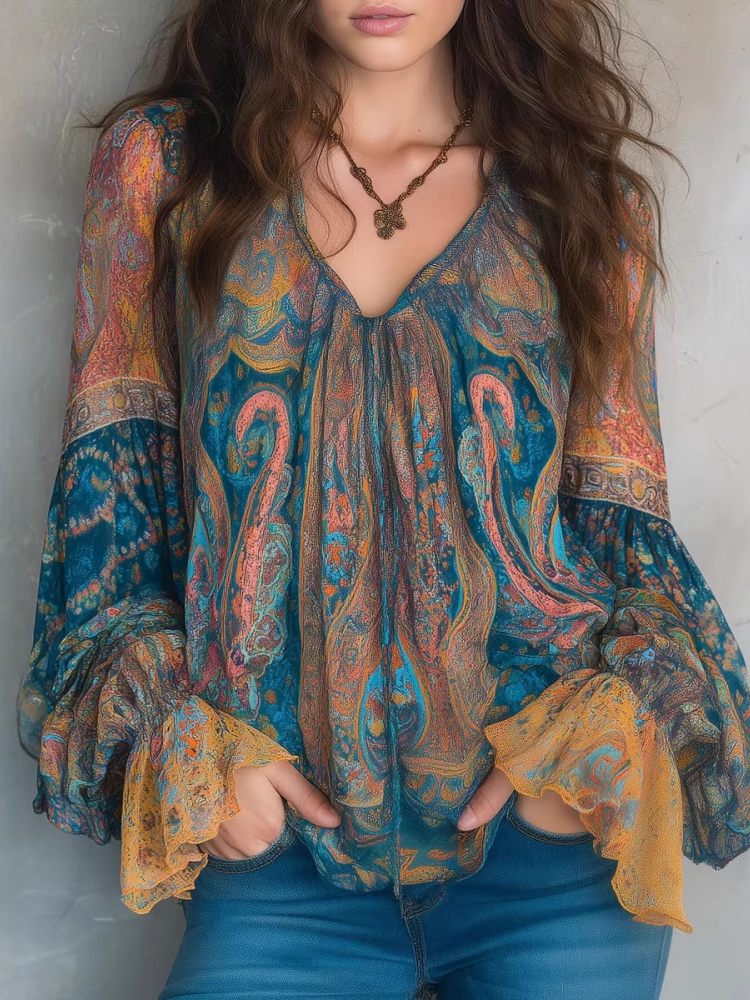 Ethnic Boho Fashion - Этнические женские винтажные богемные топы с