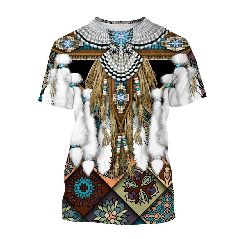 Fashion Ethnic Indian Clothing - Индийские футболки в этническом стиле, уличная