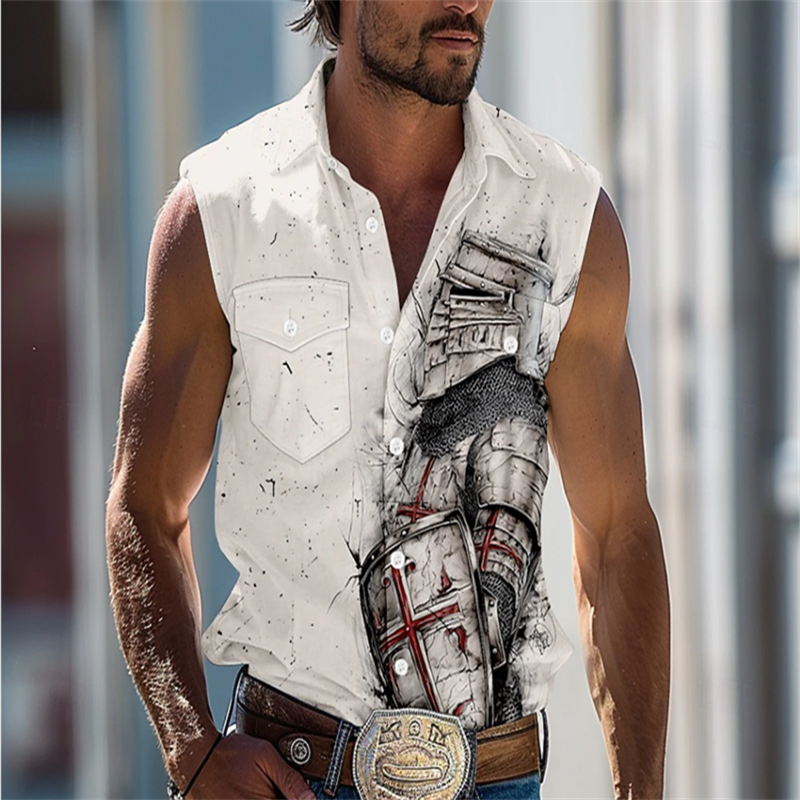 Men'S Ethnic Fashion Trends - Мужская быстросохнущая рубашка без рукавов с
