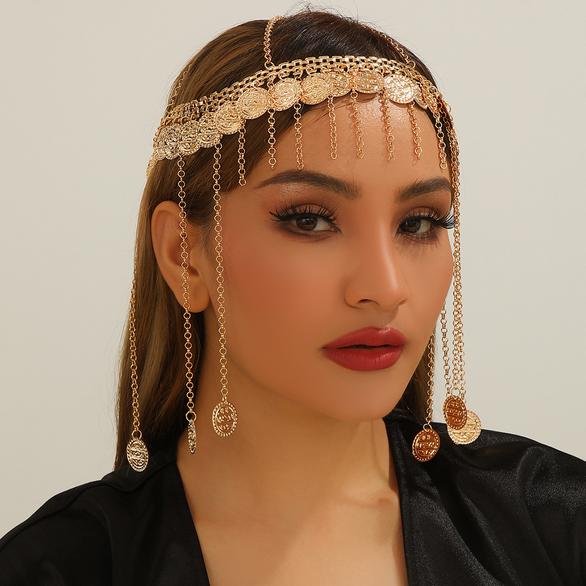 Fashion Ethnic Indian Clothing - Индийская цепочка на голову, ювелирные изделия