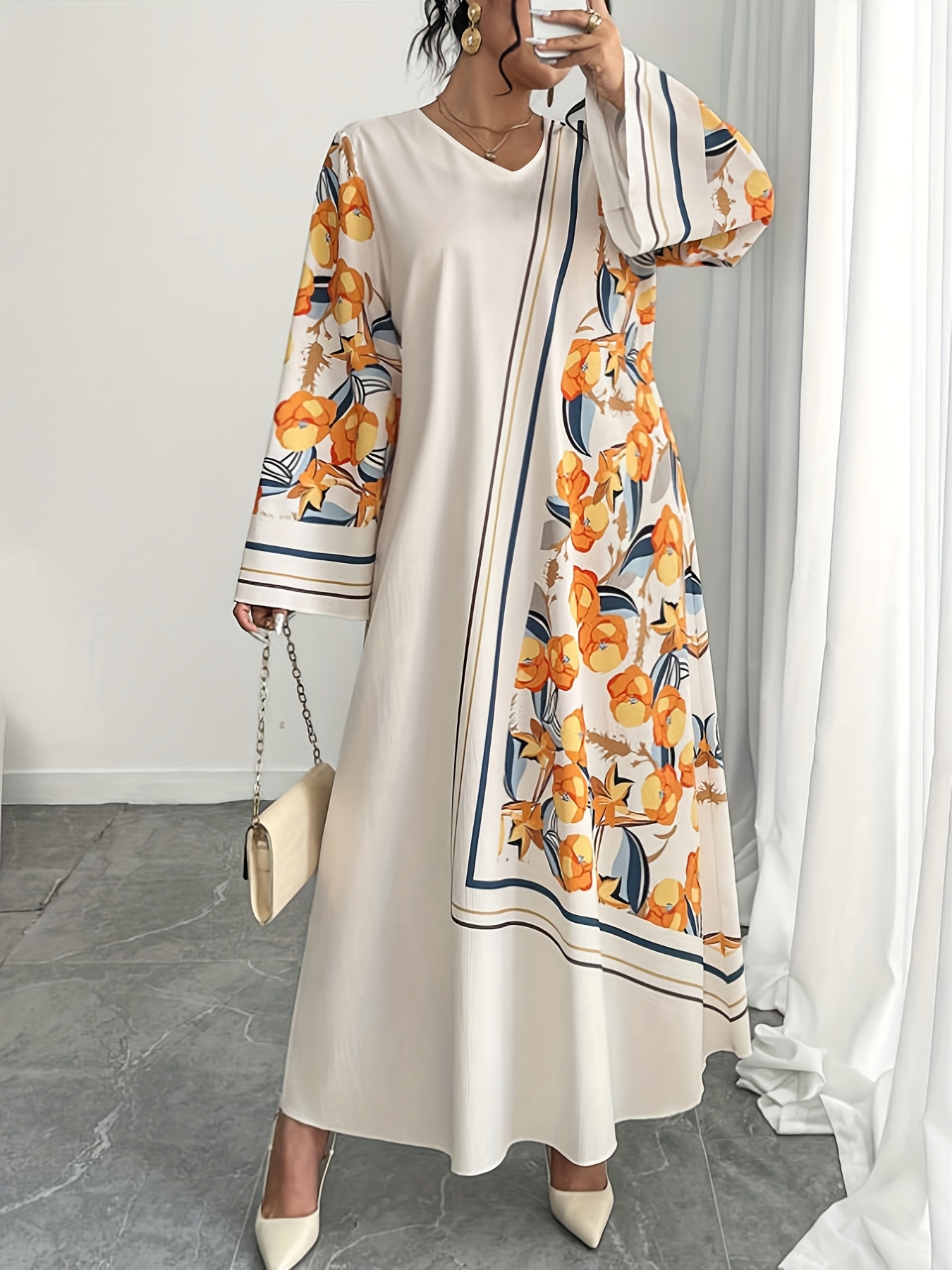 Ethnic Fashion Dress - Модное женское платье-роба больших размеров в