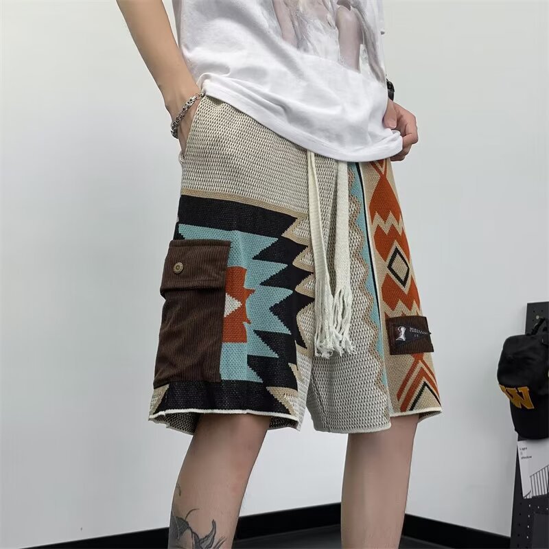 Y2K Ethnic Fashion - Летние тонкие модные готические индивидуалистичные вязаные