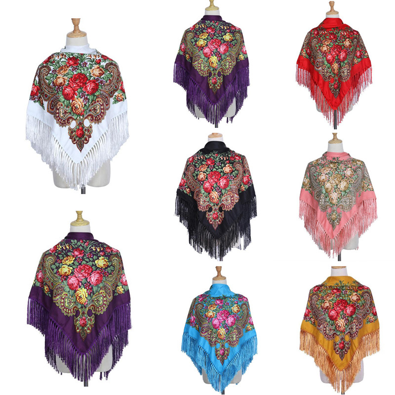 Шарф с принтом в стиле ретро,  – обзор и цена Ethnic Boho Fashion