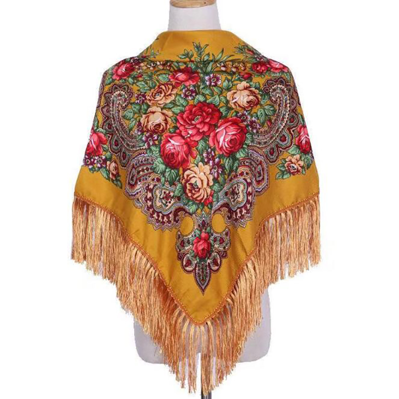 Шарф с принтом в стиле ретро,  – обзор и цена Ethnic Boho Fashion