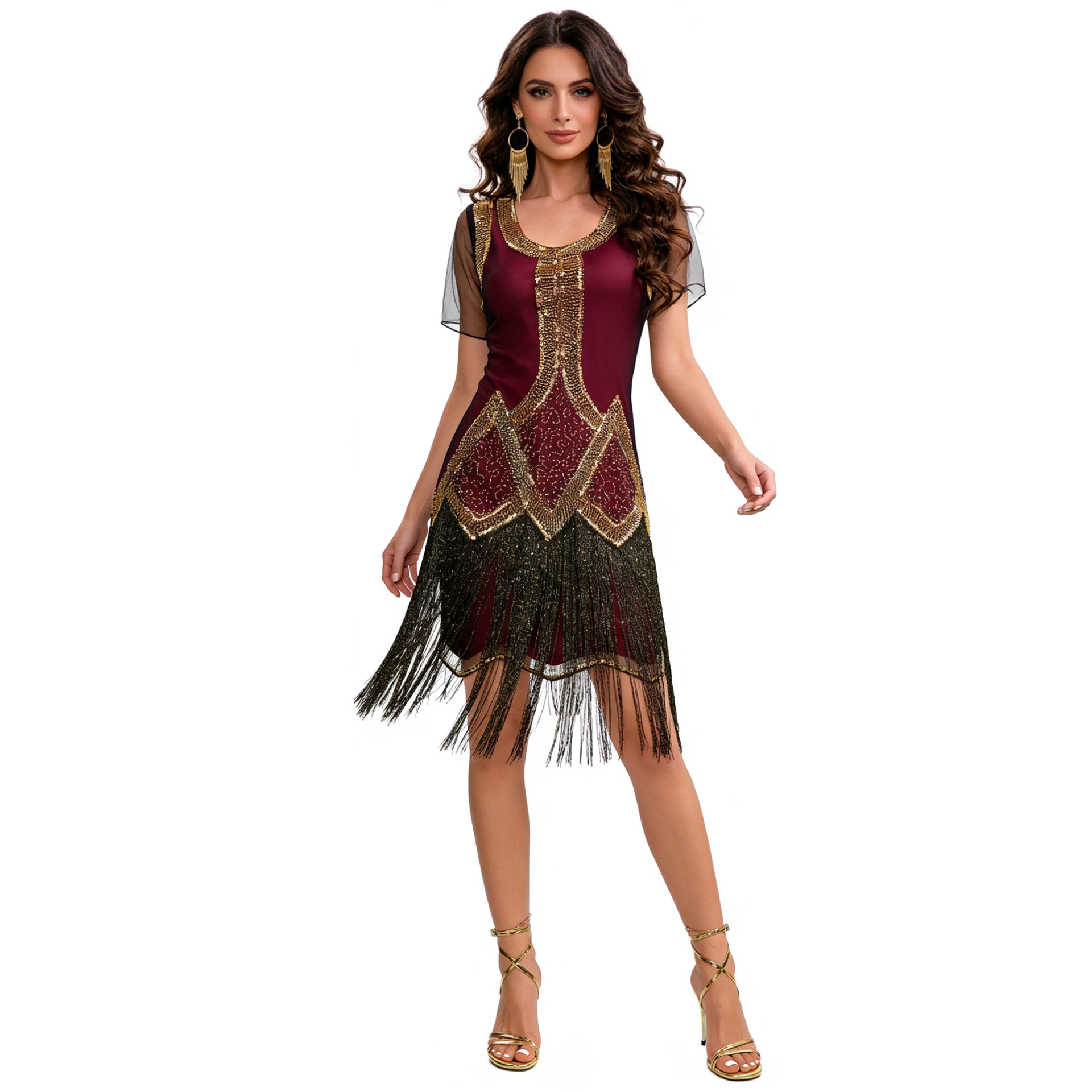 Ретро-платье с пайетками в сти – обзор и цена Ethnic Fashion Dress