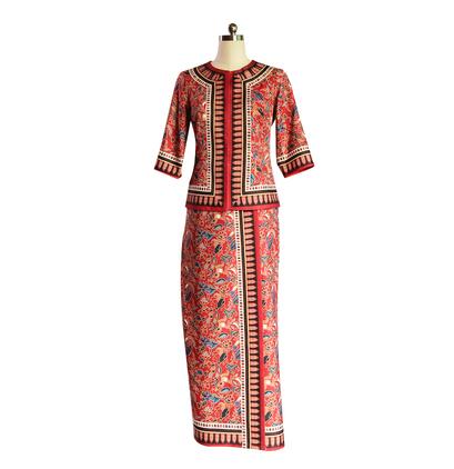 Платье авиакомпании Singapore  – обзор и цена Batik Sarong Wrap