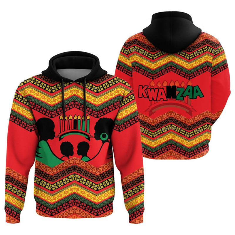 African Kwanzaa Hoodies 3D Pri – обзор и цена Y2K Ethnic Fashion