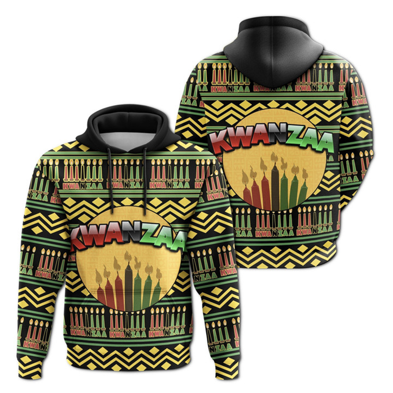 African Kwanzaa Hoodies 3D Pri – обзор и цена Y2K Ethnic Fashion