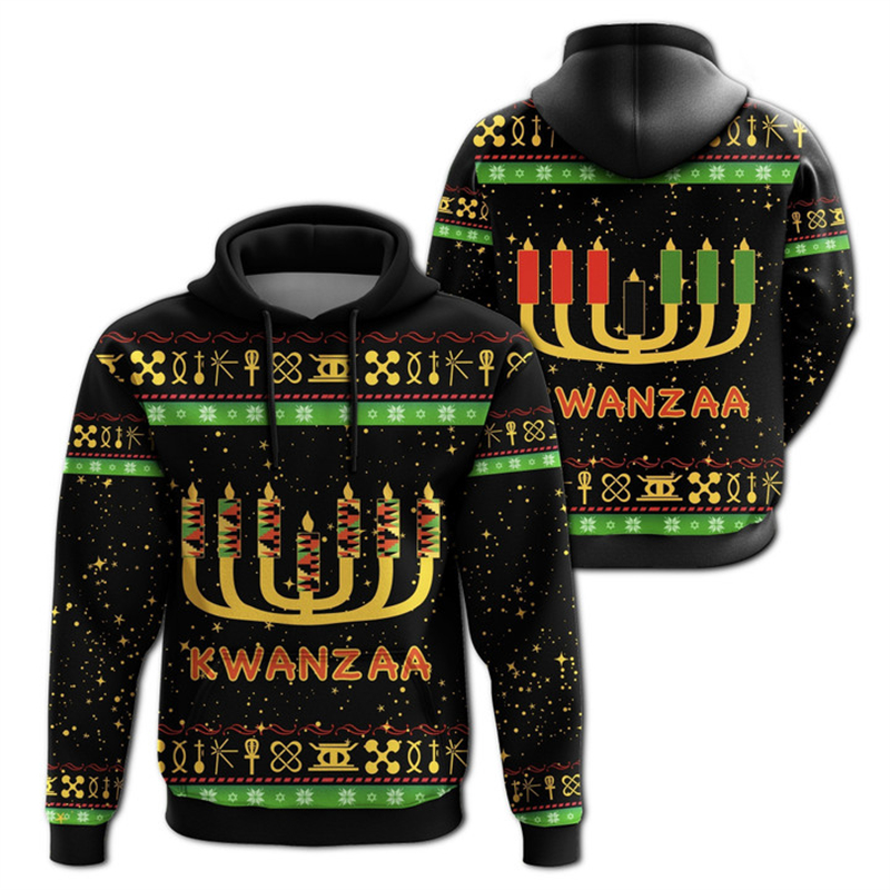 African Kwanzaa Hoodies 3D Pri – обзор и цена Y2K Ethnic Fashion