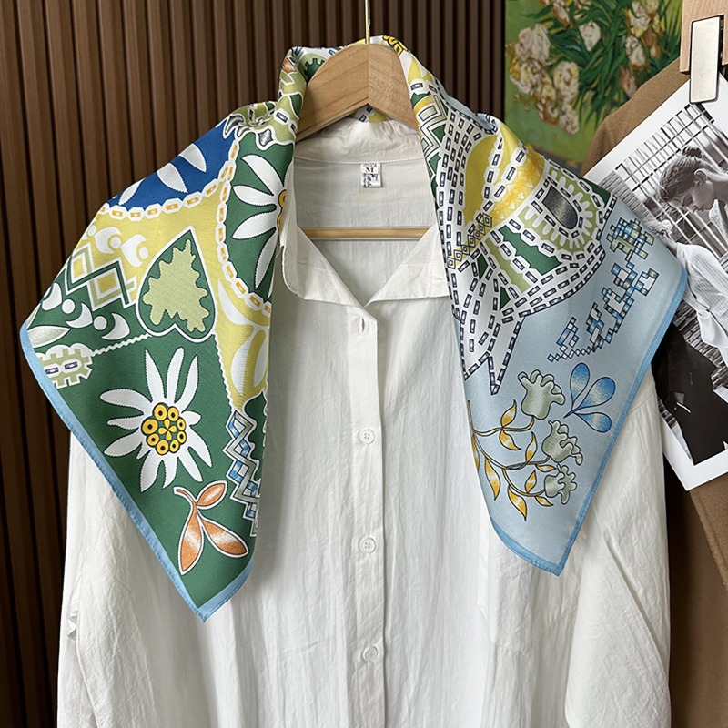 Зеленый квадратный платок в ст – обзор и цена Ethnic Boho Fashion