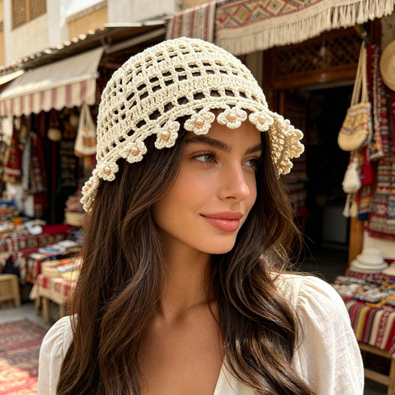 Вязаная крючком ажурная шляпа- – обзор и цена Ethnic Boho Fashion