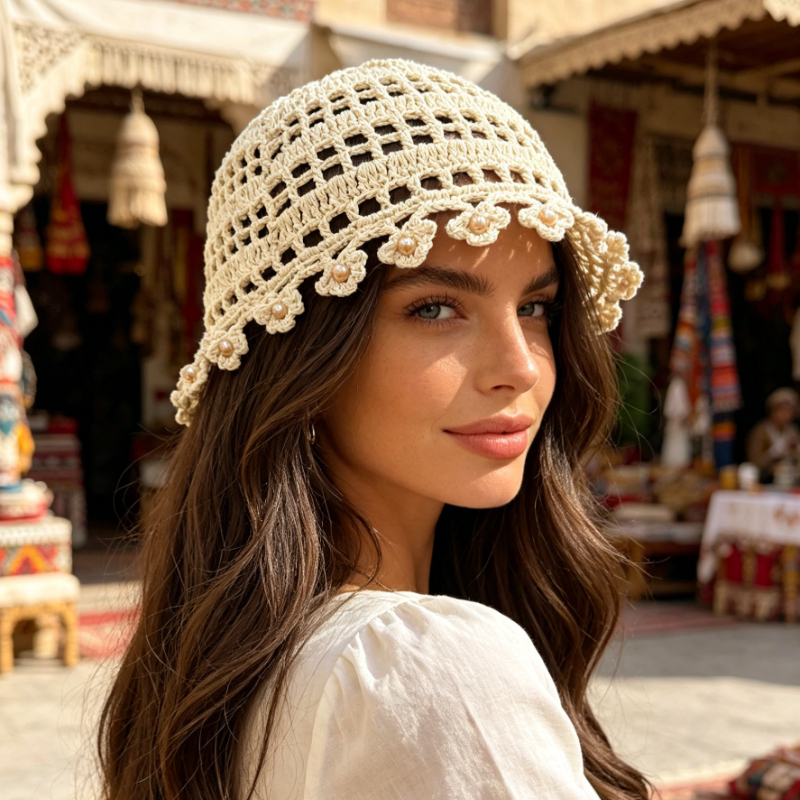 Вязаная крючком ажурная шляпа- – обзор и цена Ethnic Boho Fashion