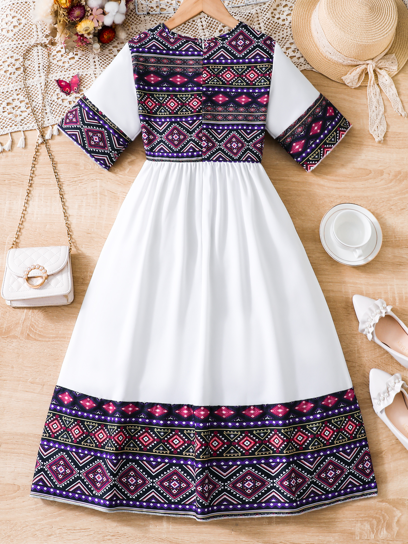 Летнее детское лоскутное плать – обзор и цена Ethnic Fashion Girls