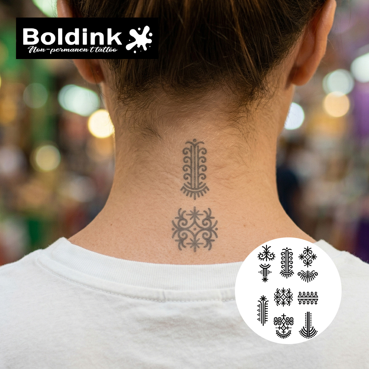 Временная татуировка BOLDINK с – обзор и цена Ethnic Fashion Week